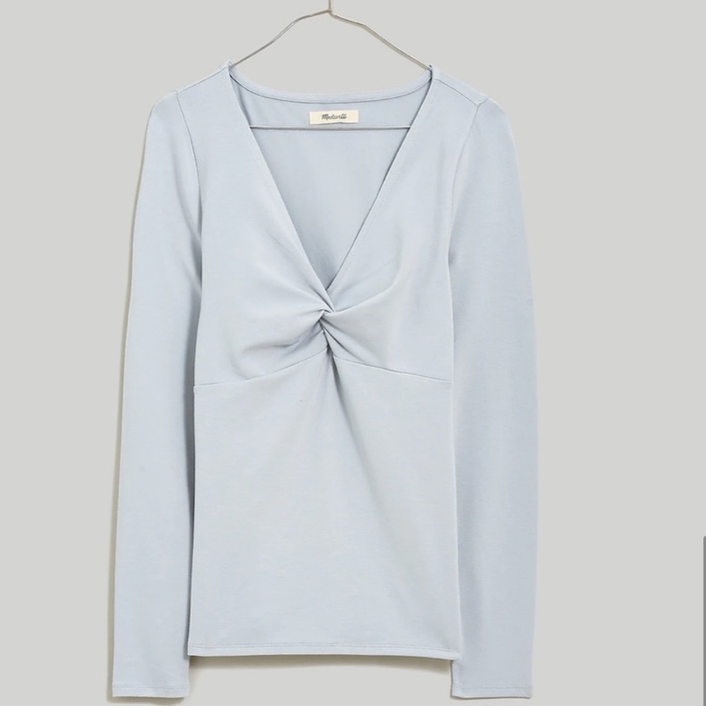 Madewell long sleeve twist front tee size small *NWT*
